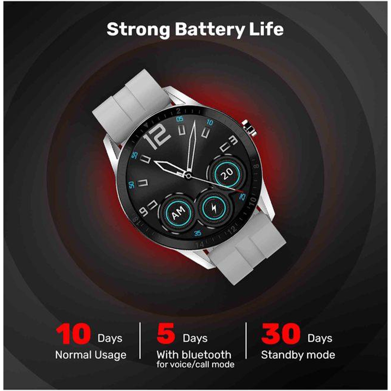 Fire Boltt Fire-Boltt Talk 1.39" Smartwatch Full Touch | Bluetooth Calling (Grey) - Gray