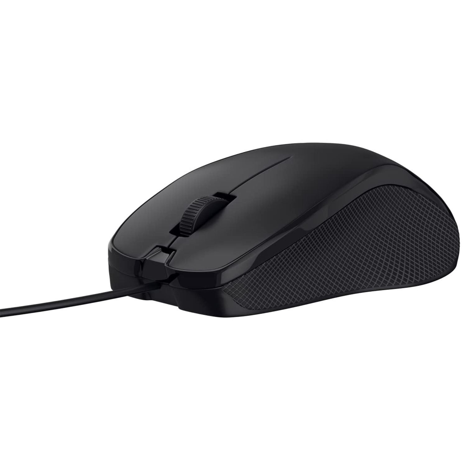 Portronics Toad 101 Wired Optical Mouse with 1200 DPI, Plug & Play, Hi-Optical Tracking, 1.25M Cable Length, 30 Million Click Life(Black)