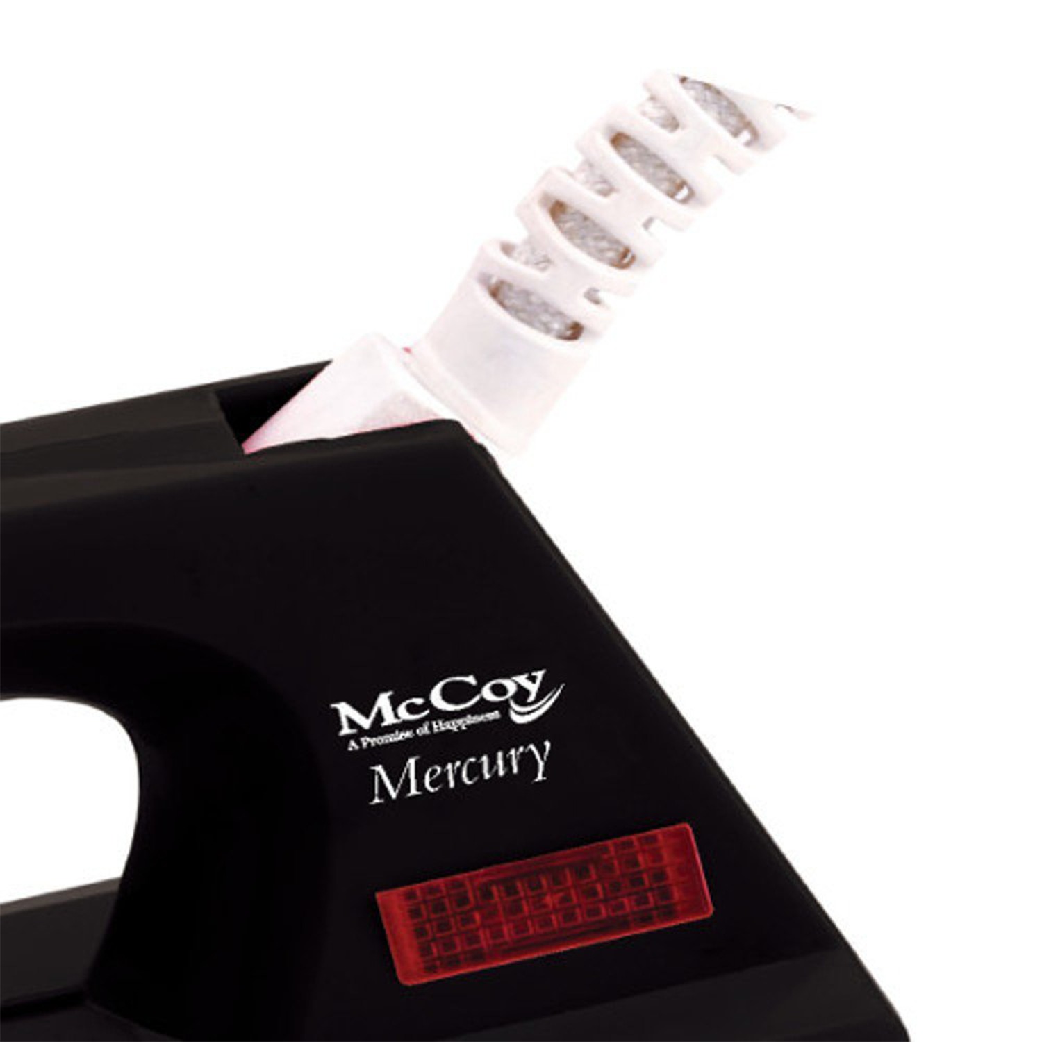 McCoy Mercury Electric Dry Iron with Non-Stick Soleplate 1000Watts (Black & Orange)