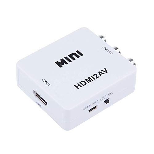 VEV Mini HDTV TO AV Full HD 1080p HD Video Converter (White)