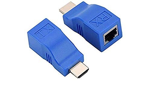 Microware HDMI Dual RJ45 CAT5e/6 HDMI Extender Network Ethernet Adapter HDMI Extender 2Pcs