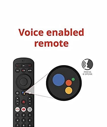 VEV Airtel Xstream Voice Assistant Remote Compatible For Airtel Xstream Set-Top Box Remote Control With Netflix Function (Black)