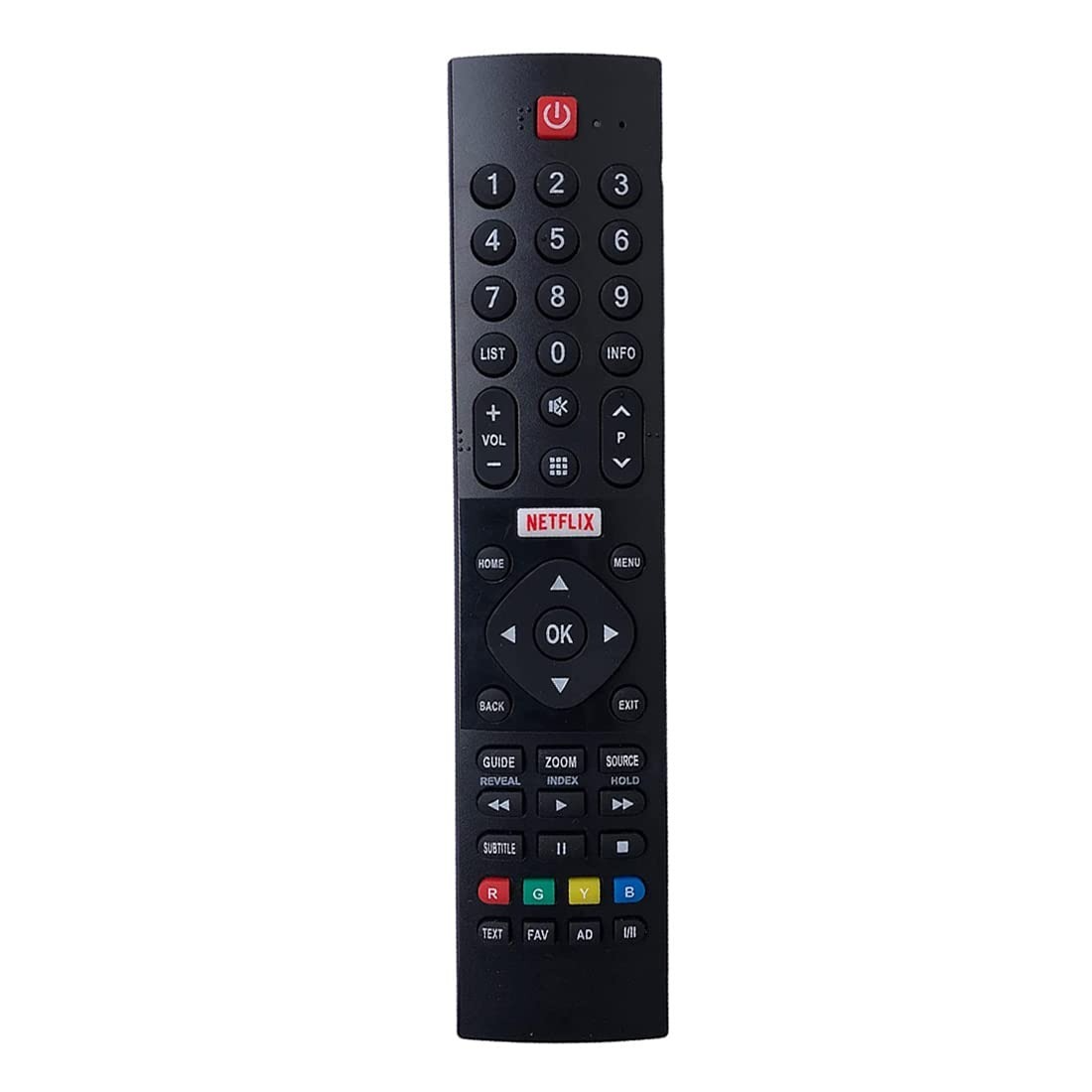 VEV Panasonic Smart TV Remote With Netflix Function Control Compatible With Panasonic Smart TV (BLACK)