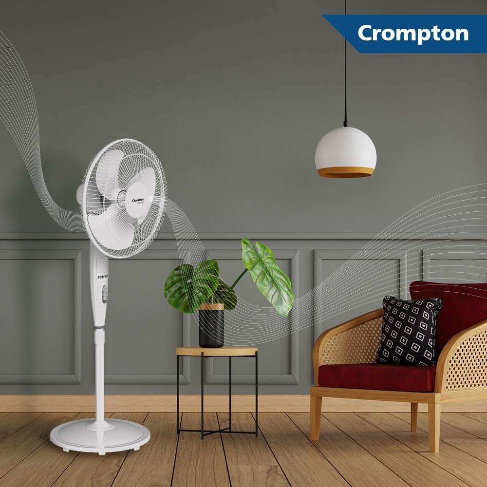 Crompton High Speed Torpedo 400 MM Pedestal Fan (KD White)