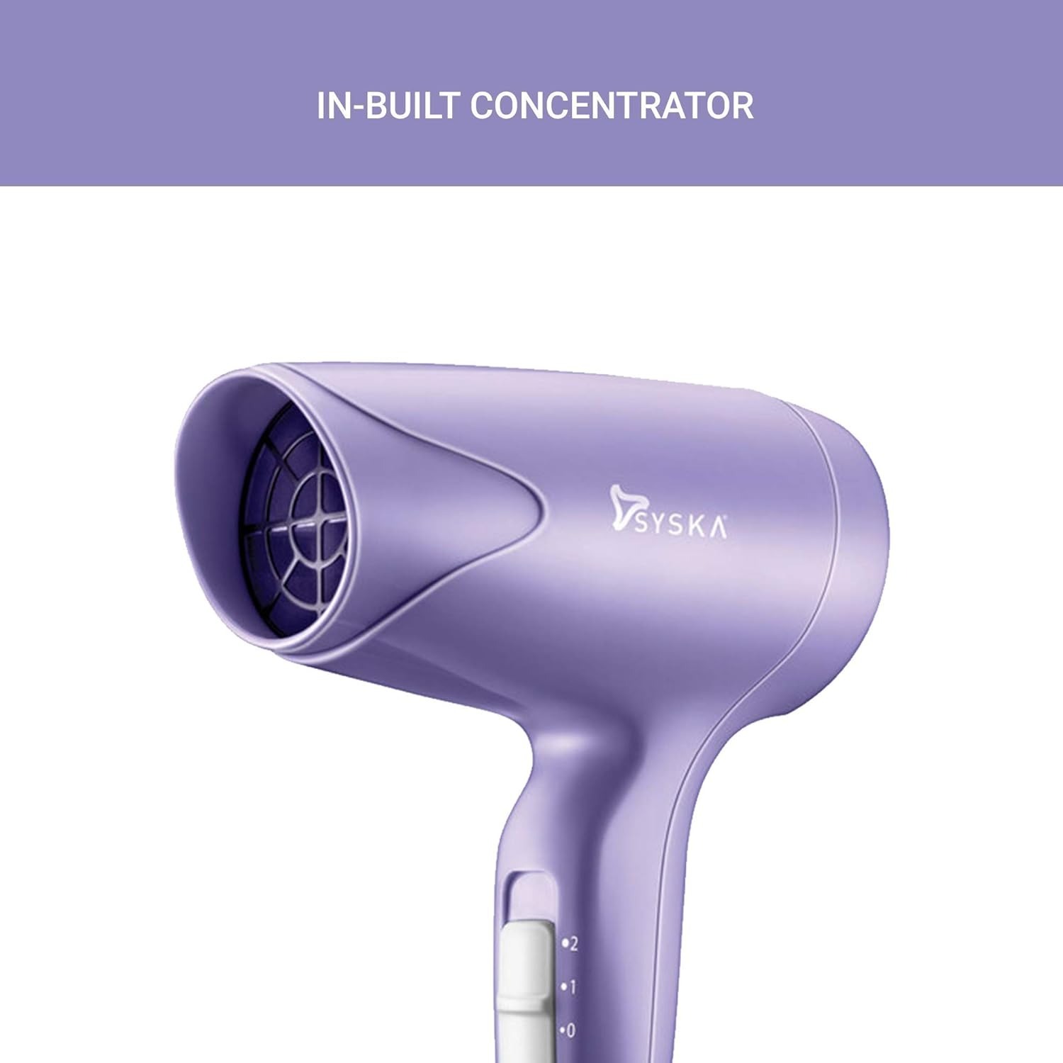 Syska HD1600 Trendsetter Hair Dryer With 1000 Watts Heat Balance Technology (Purple)