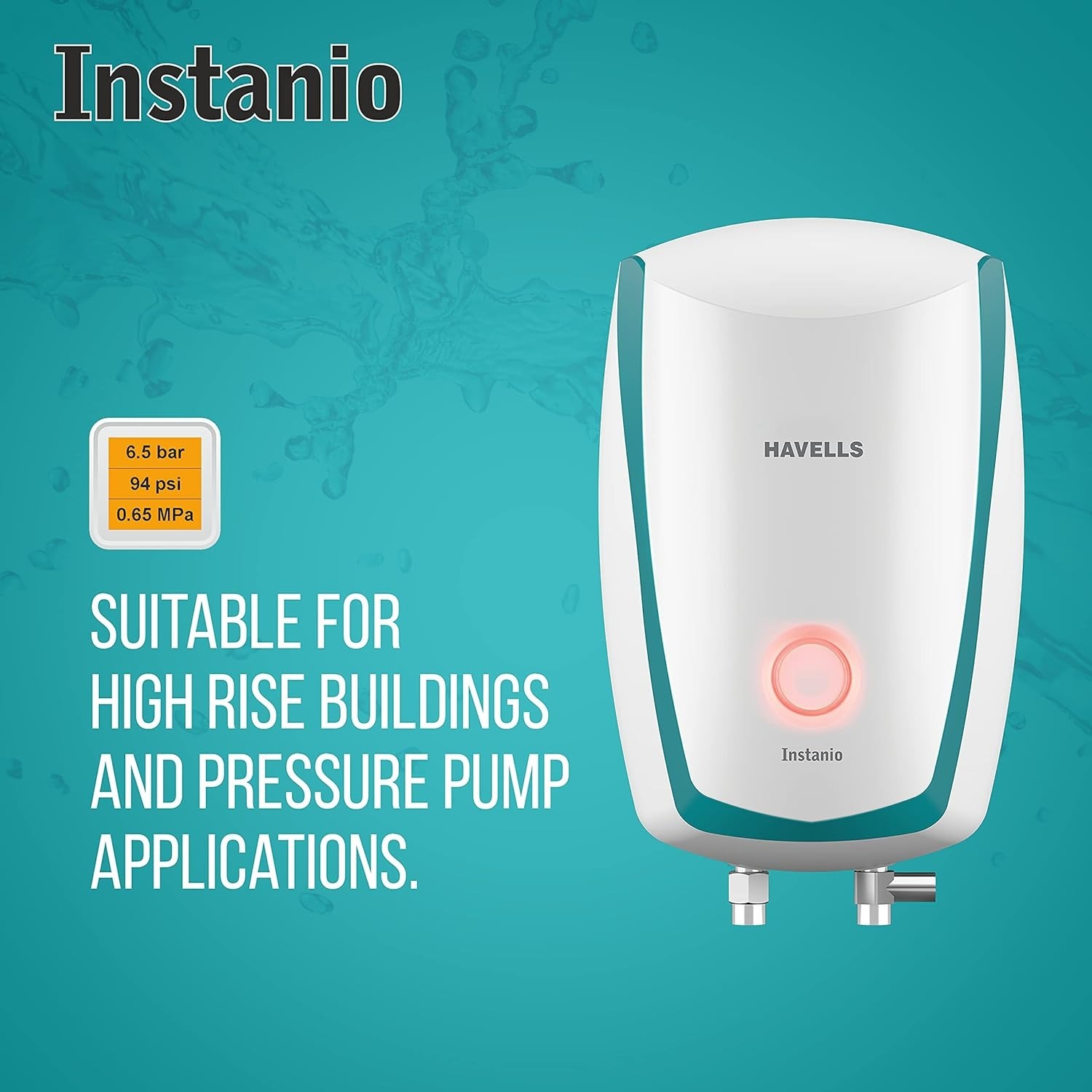 Havells Instanio | 1 Litre Instant Water Heater | Color Changing LED ...