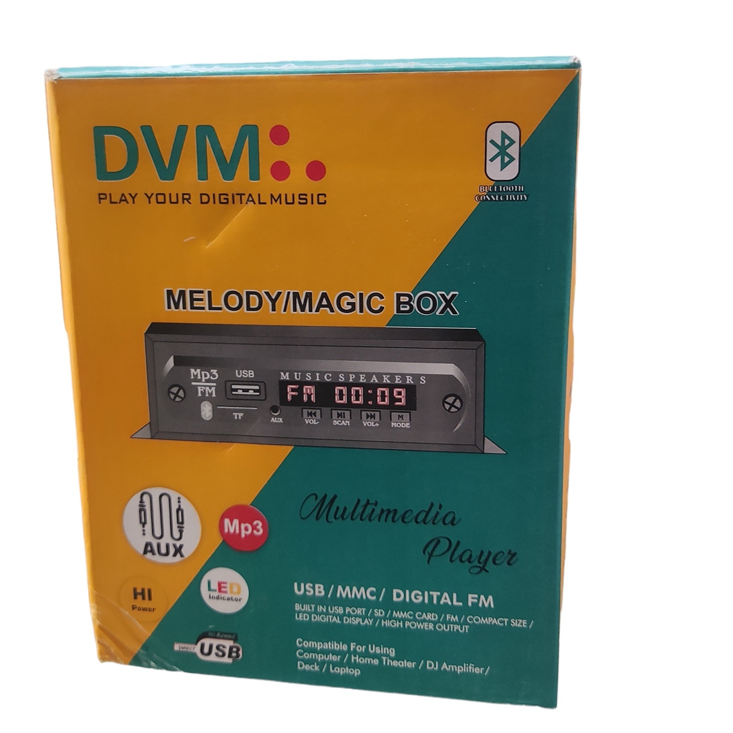 DVM Melody / Magic Box USB Pre Amplifier Multimedia Player Bluetooth (Black)