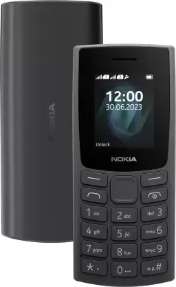 Nokia 105 Single Sim Keypad Phone with Built-in UPI Payments, Long-Lasting Battery, Wireless FM Radio (Charcoal)