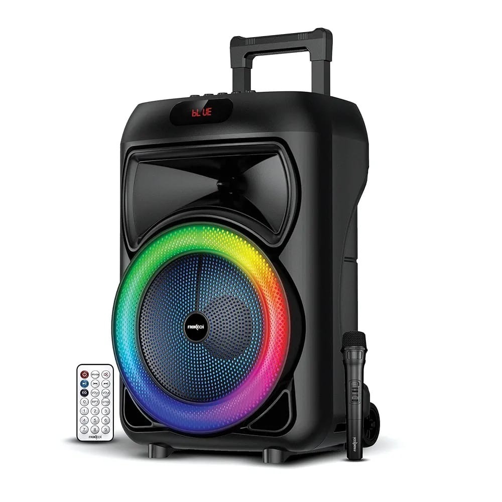 Target SB-221 Wireless Speaker PowerFul Sound Professional Party Speaker Deep Bass Output Wired Mic With Remote (BLACK)