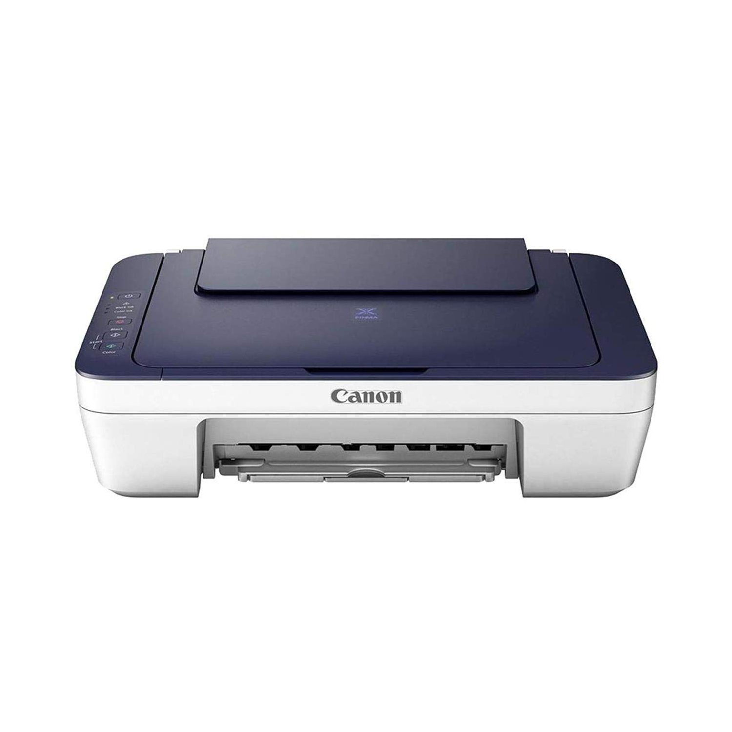 Canon PIXMA E477 All-in-One Wireless Ink Efficient Color Printer (White/Blue)