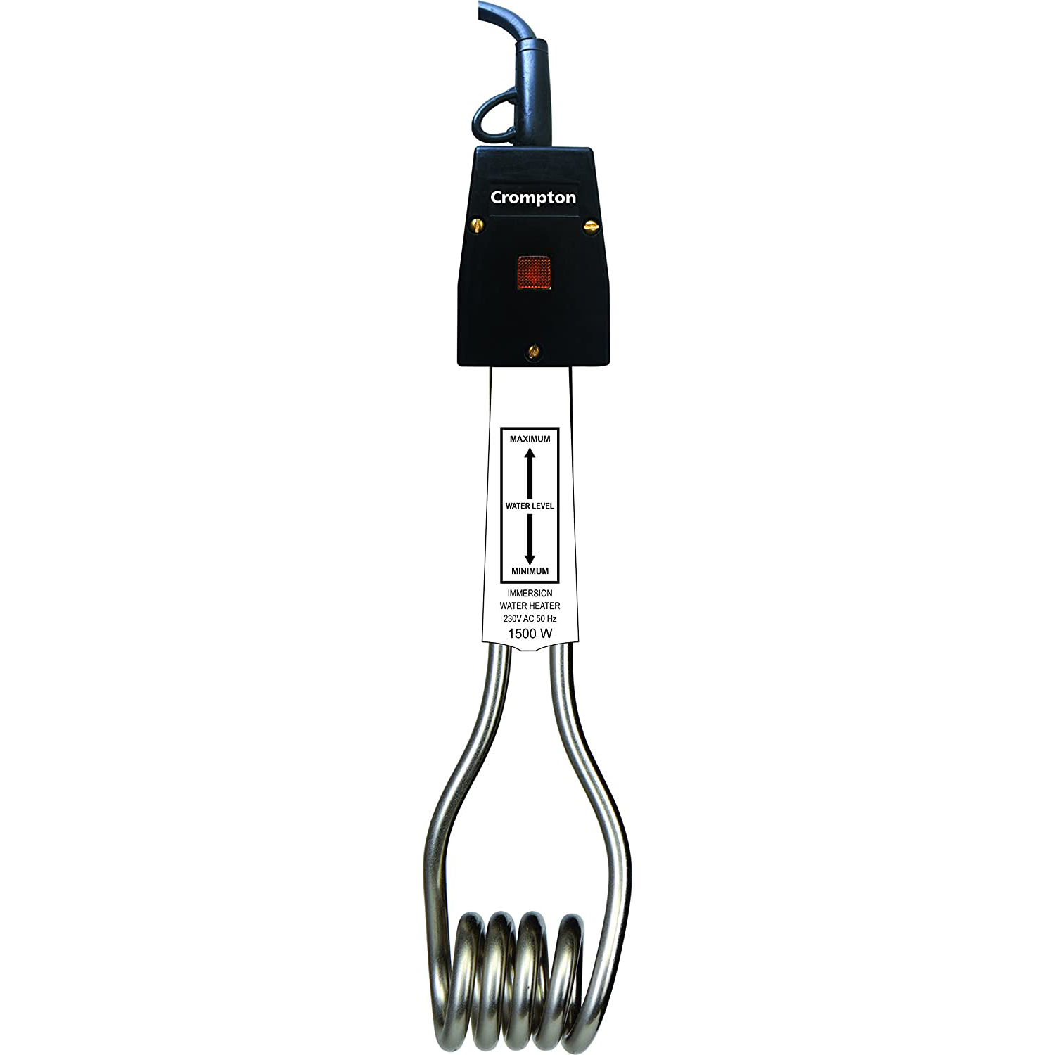 Crompton - IHL152 1500-Watts | 230V AC Immersion Water Heater ( Black & Silver)