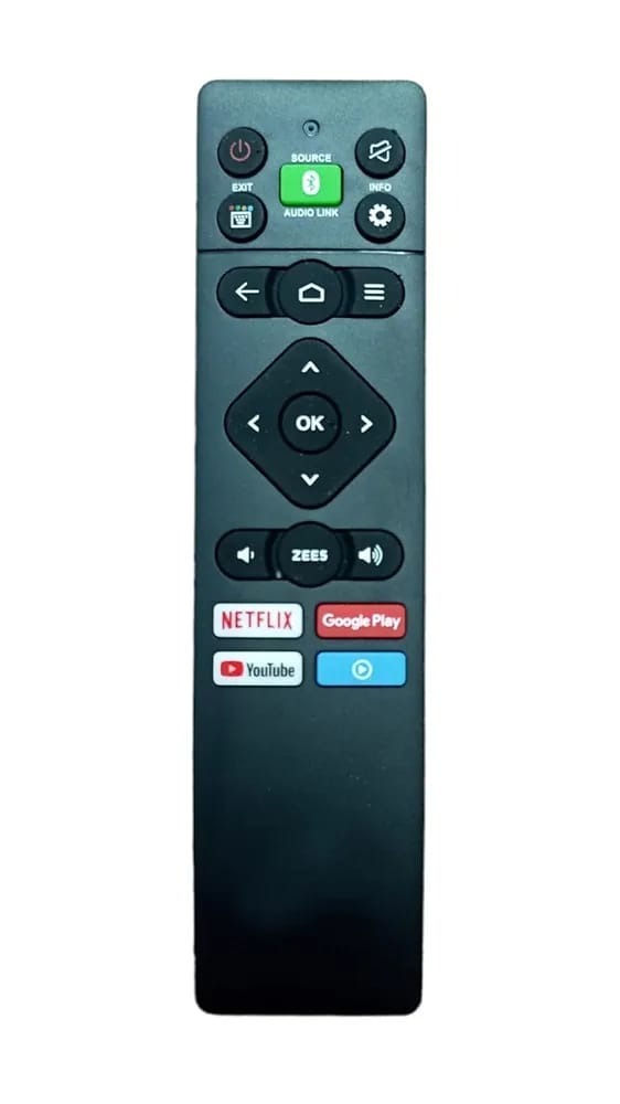 VEV Panasonic Remote Control Compatible With Panasonic Smart TV Remote With Hot Keys Netflix, Google Play, YouTube, Prime video Function (BLACK)