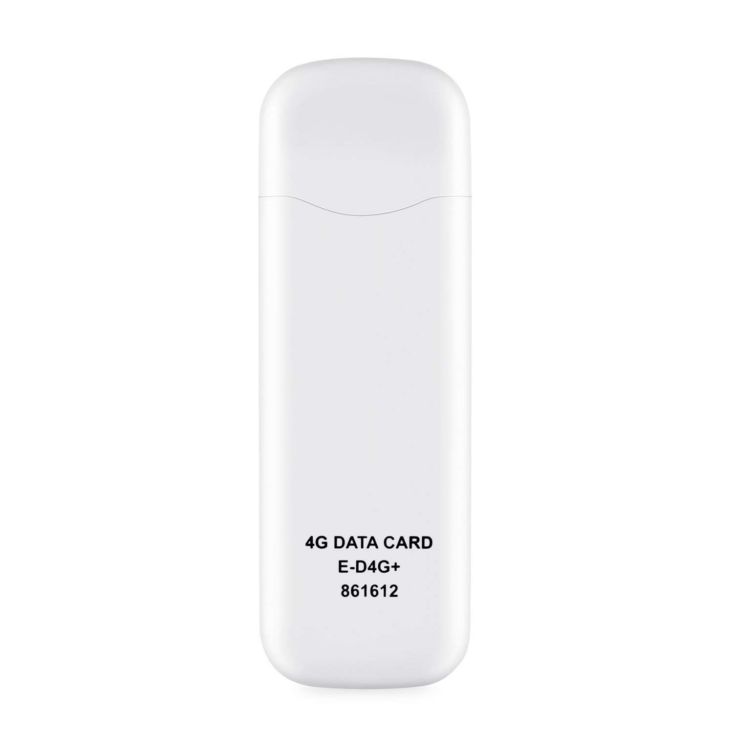 Enter enter E-D4G+ USB Modem Tri Band 150Mbps 4G LTE Dongle| Stick Data Card 2G/3G/4G All Sim Support (White)