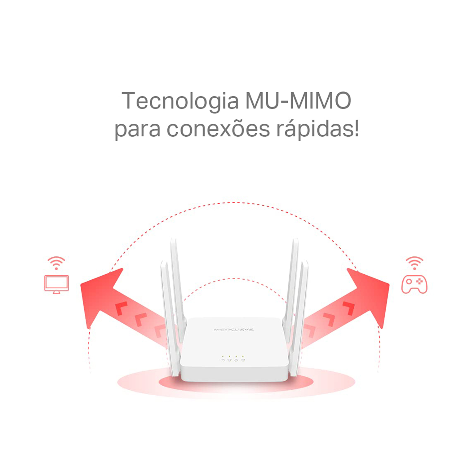 MERCUSYS AC10 | AC1200 Wireless Dual Band Wi-Fi Router | 1200 Mbps Wi-Fi Speed | 5 High Gain Antennas | Parental Control | IPTV and IPv6 Supported