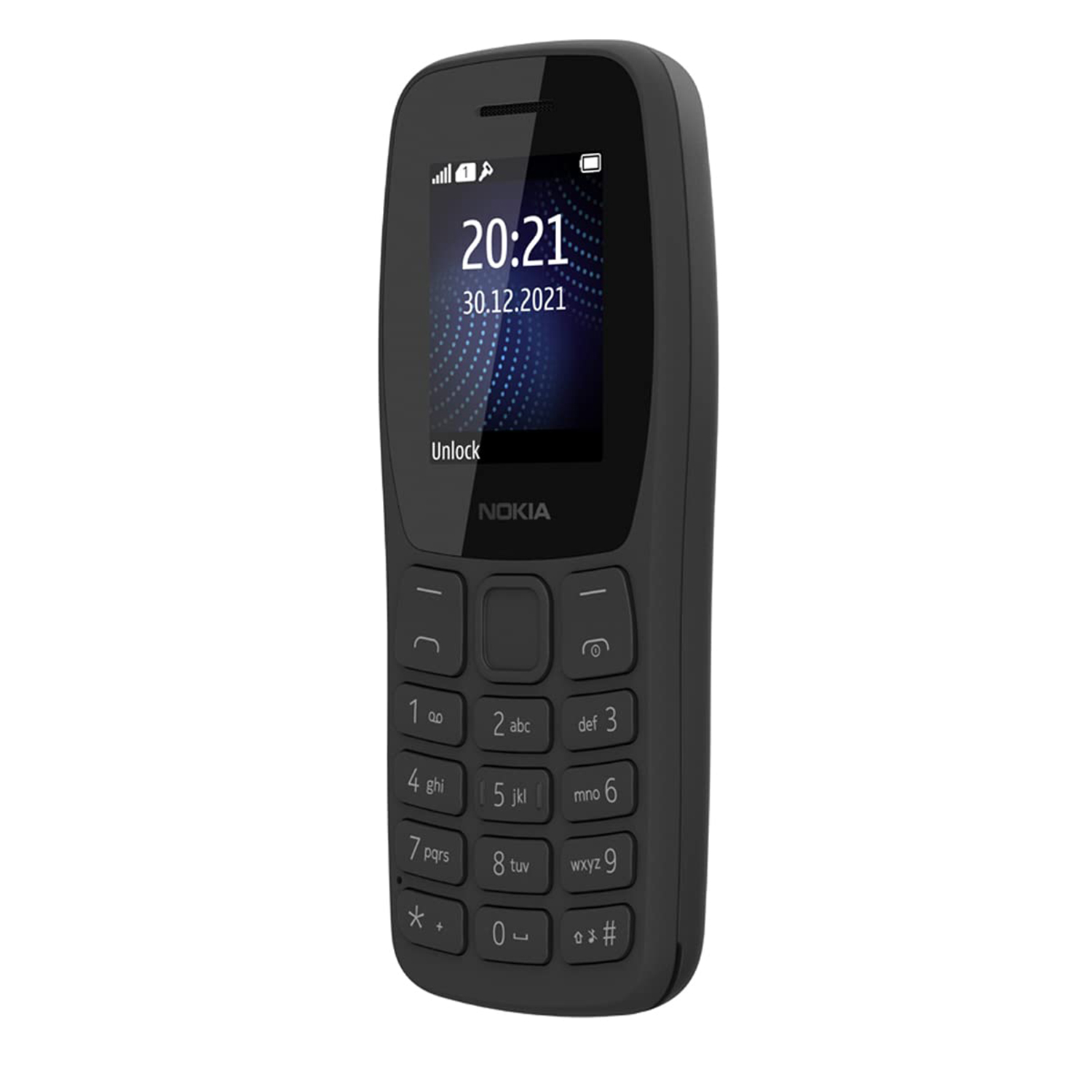 Nokia 105 Plus Single SIM, Keypad Mobile Phone with Wireless FM Radio, Memory Card Slot and MP3 Player (Charcoal)