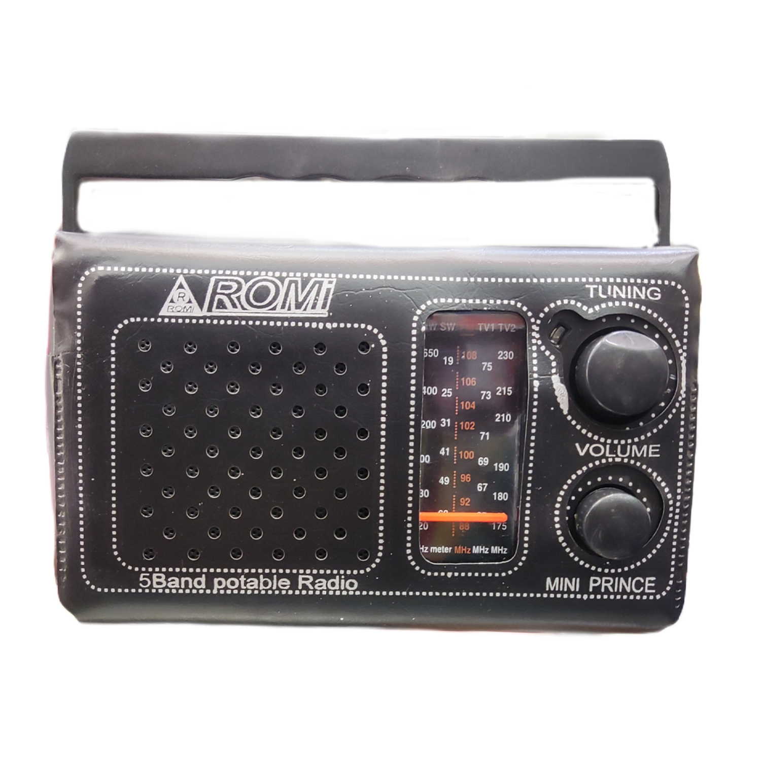 ROMi DL 225 FM TV Radio | Two Cell Portable Radio (Black)