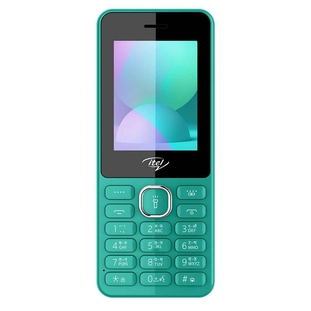 itel it5262 | 2.4 inch Big Display with Premium Glass Like Back Design, 2000 mAh Battery, Auto Call Recording and Type C Charger (Green)