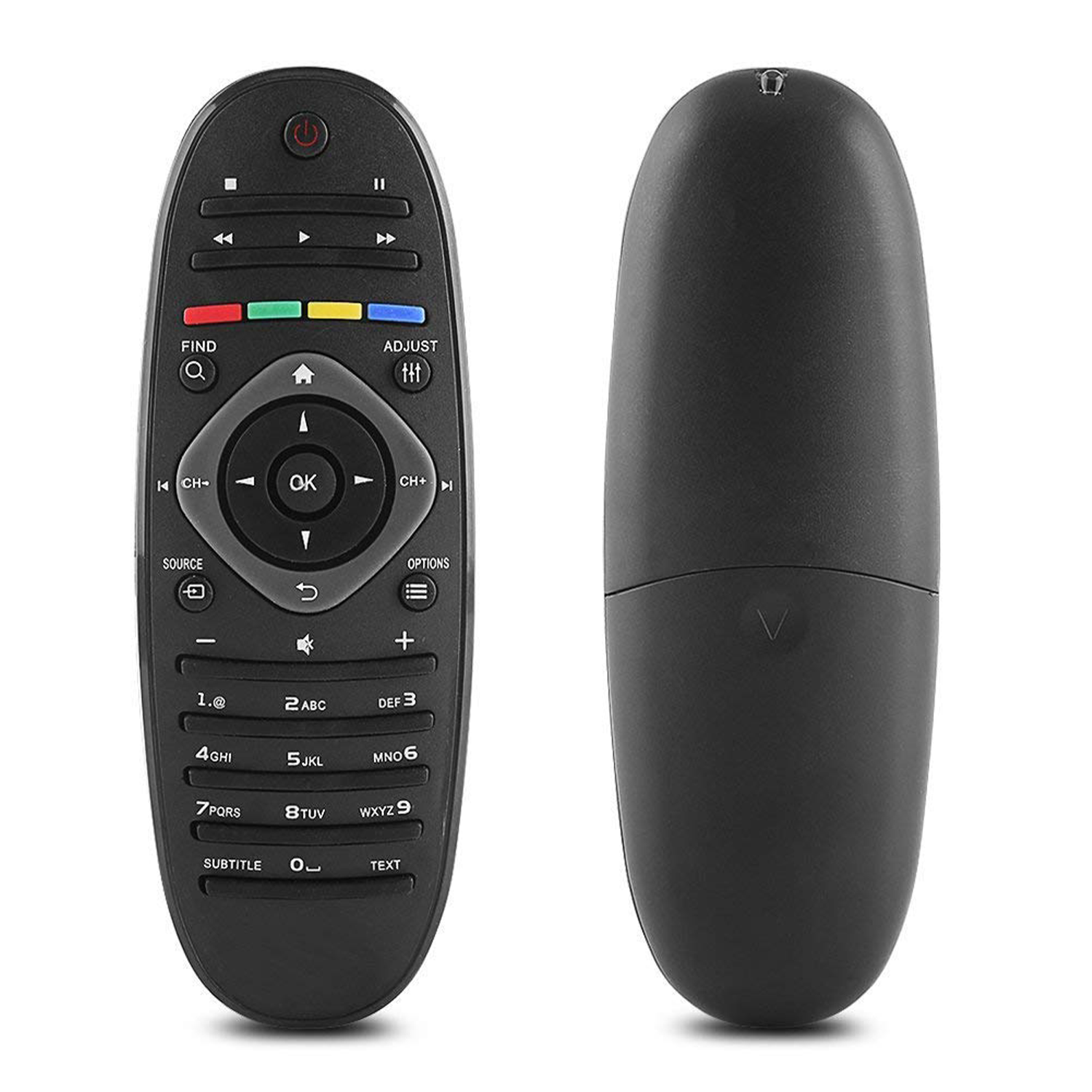 VEV RR Remote Compatible for URC-120 PHP/LED/LCD TV Remote with 3D Function (Black)