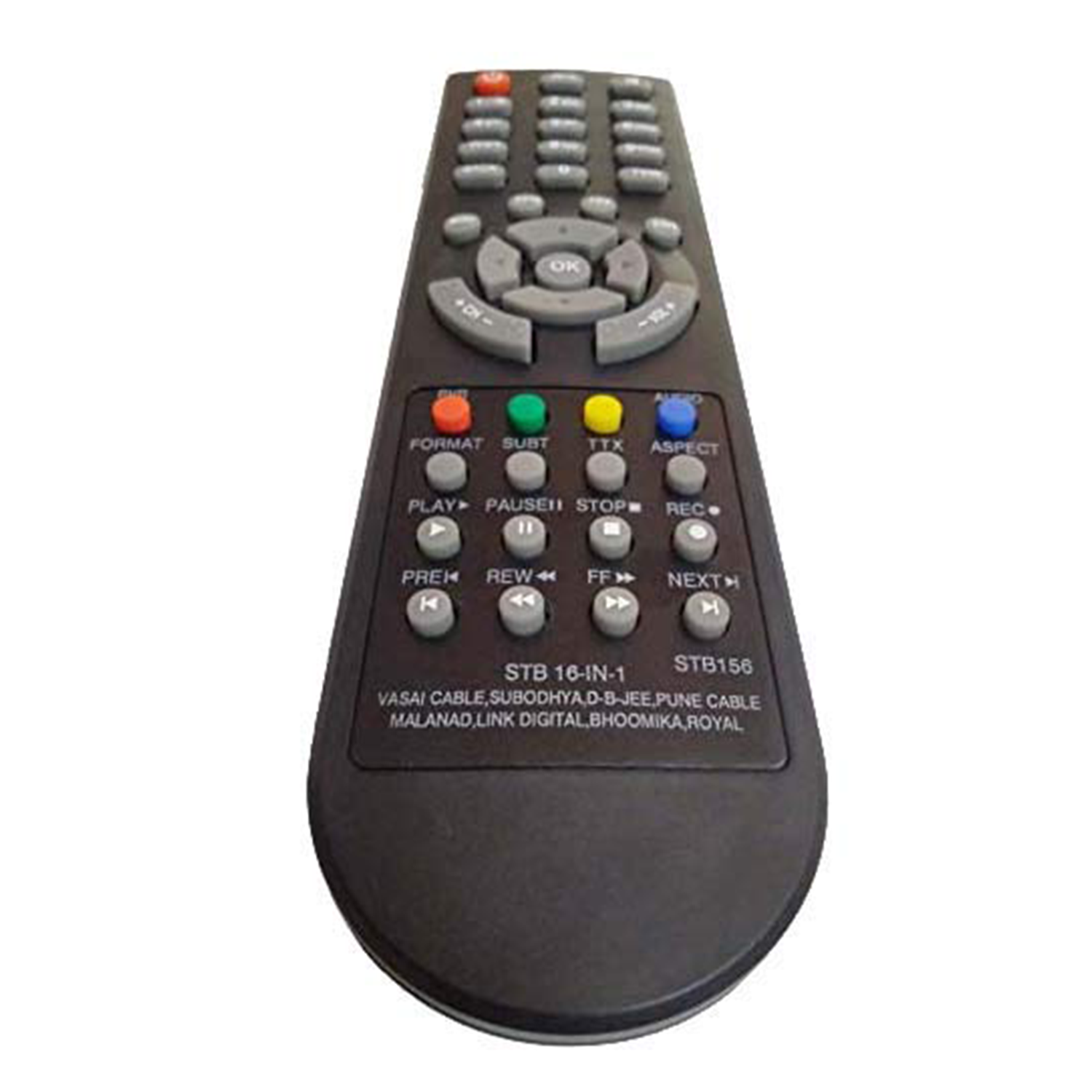 VEV STB156 STB 16-in-1 Set Top Box Remote Control Compatible for Signet