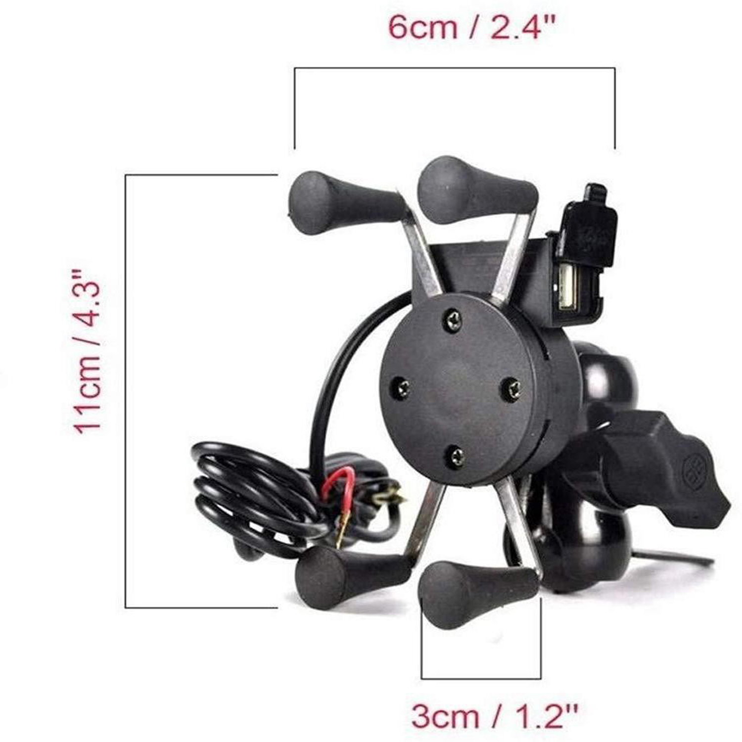 X grip Bike Mobile Holder (Black)