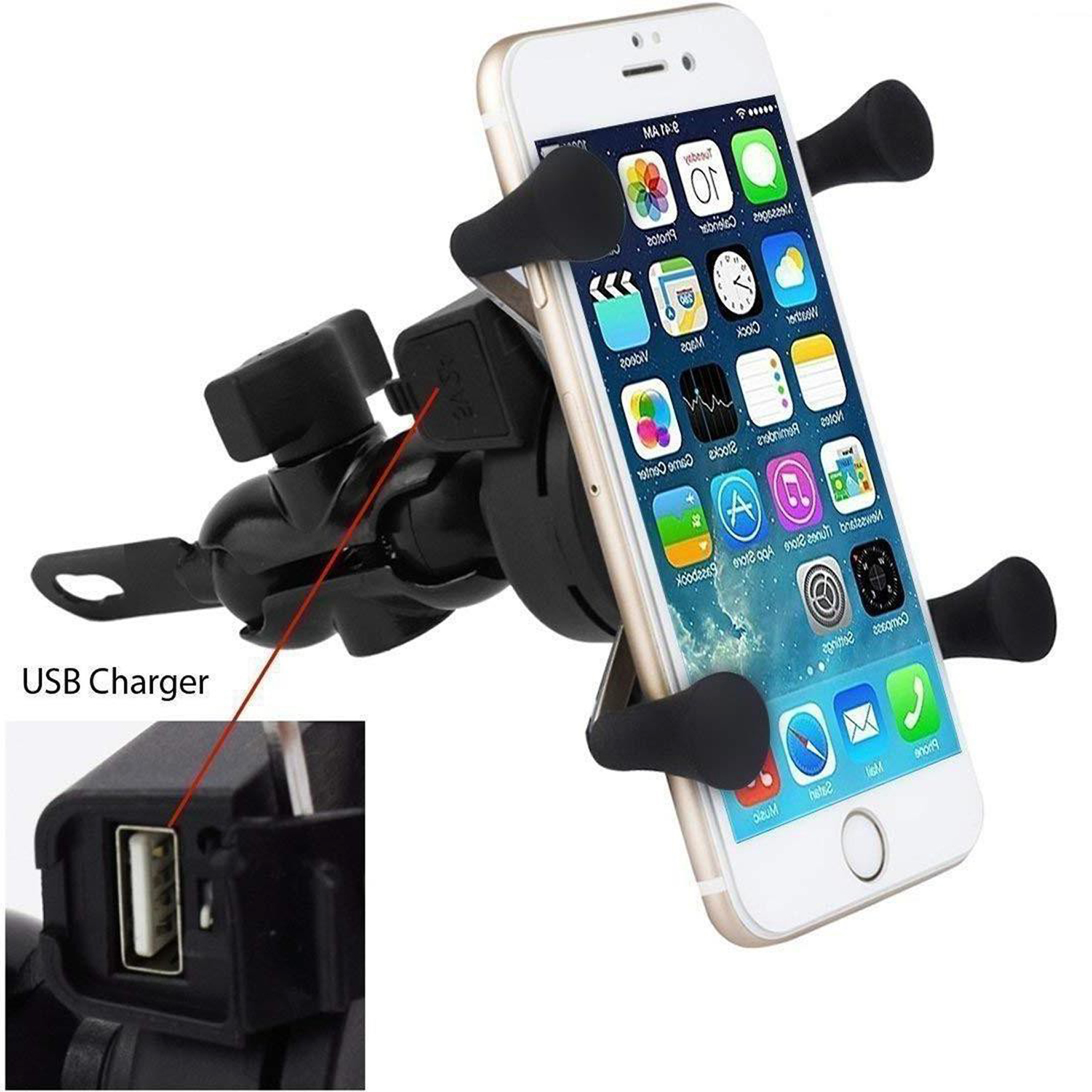 X grip Bike Mobile Holder (Black)