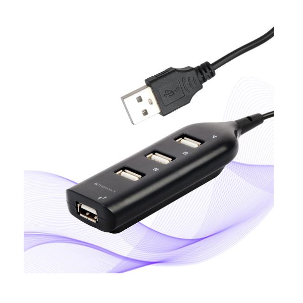 Zebronics ZEB-90HB USB Hub, 4 Ports, Pocket Sized, Plug & Play, for Laptop & Computers