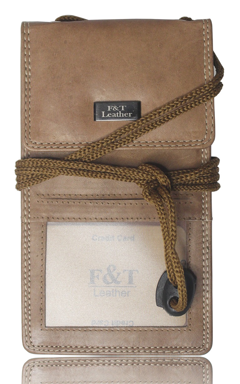 F&T Leather Genuine Leather cross body mobile holder (FT5003) - 7Inch, Tan, Tan, 1 mobile holder, Flavour and Trends Pvt. Ltd., 185gm, Mobile Holder