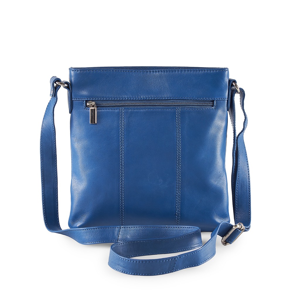 F&T Leather Genuine leather sling bag | Mini size (FT6004) - 1.58L, Cobalt Blue, Cobalt Blue, 1 sling bag, Flavour and Trends Pvt. Ltd., 365gm, Sling bag