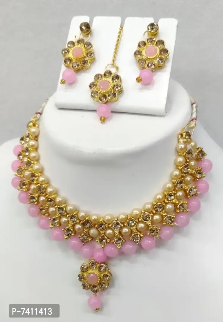 Choker Set With Earring Tikka