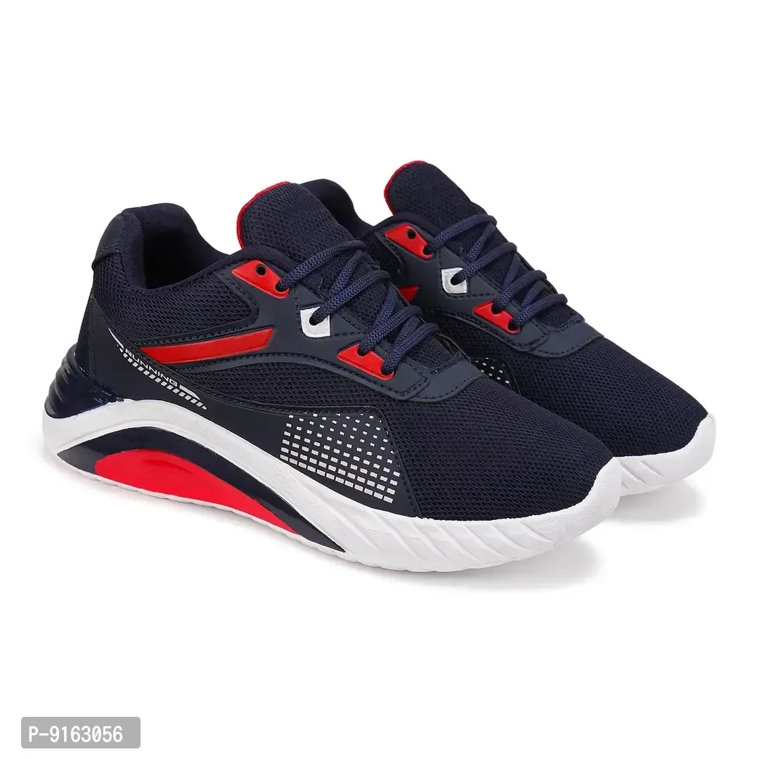 Elegant Canvas Self Design Sports Running Shoes For Men- Pack Of 2 - 7UK