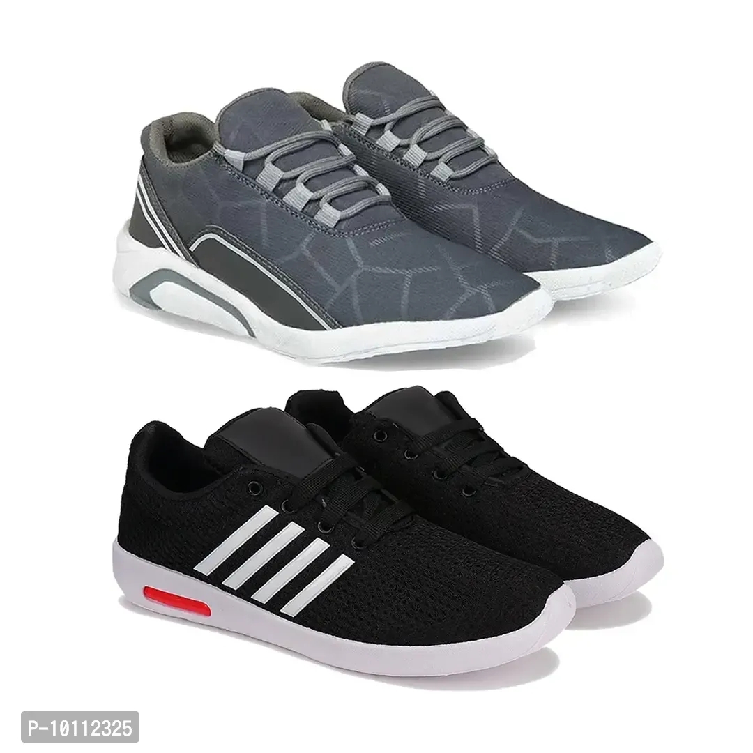 Stylish Fancy Canvas Sports Walking Shoes For Men - 7UK