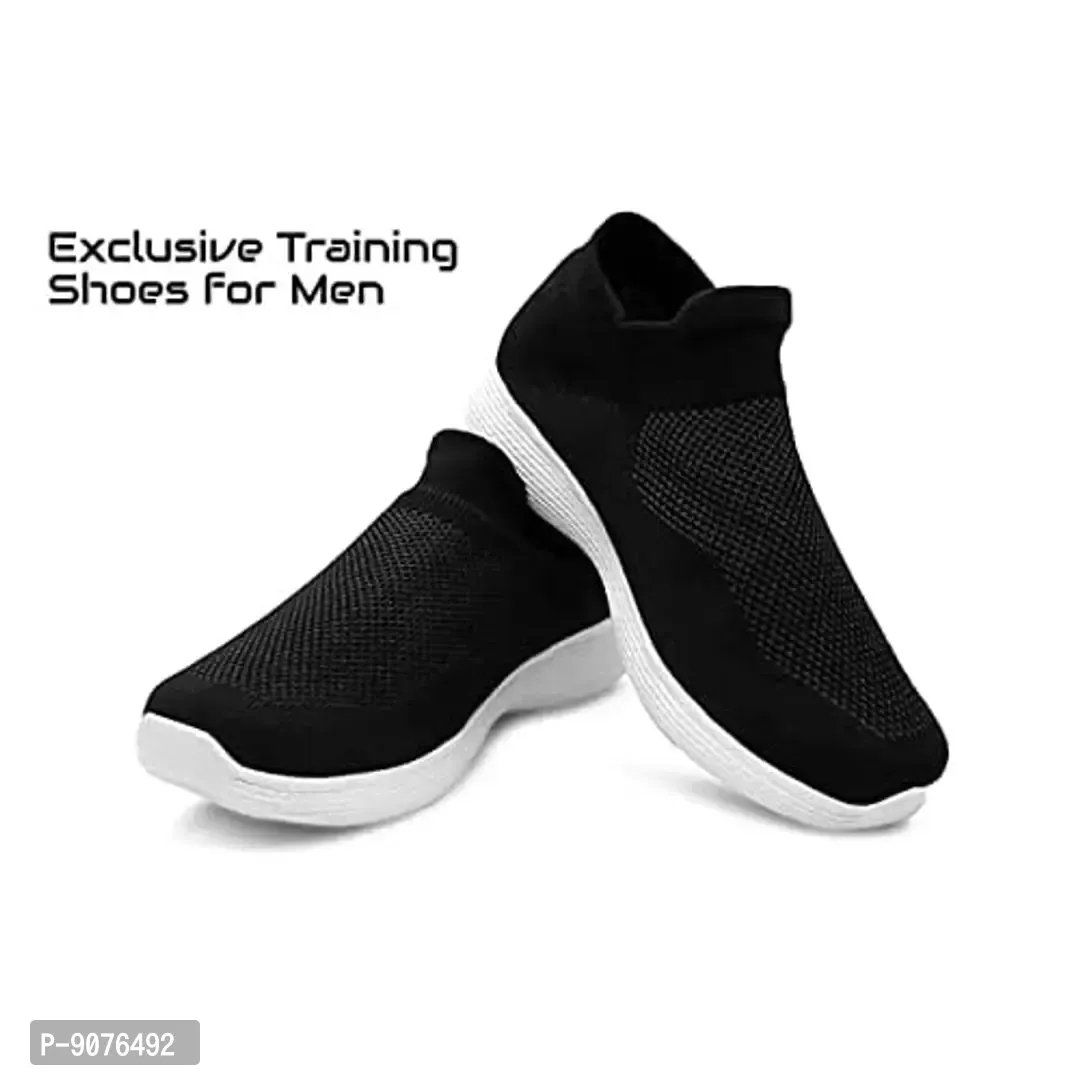 Enjoy Men Shoe Mesh Lightweight Slip On Walking and Running Casual Gym Shoes Sneakers - 7UK