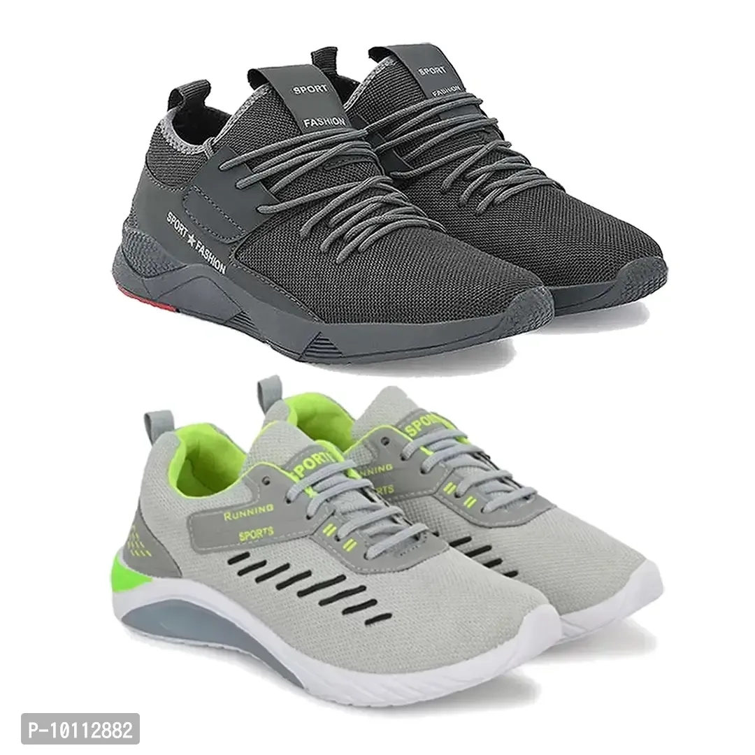 Stylish Fancy Canvas Sports Walking Shoes For Men - 7UK