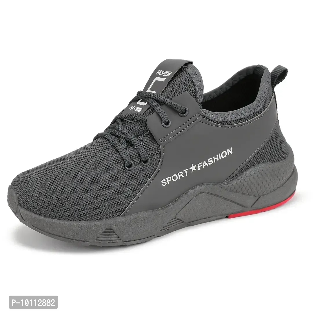 Stylish Fancy Canvas Sports Walking Shoes For Men - 8UK