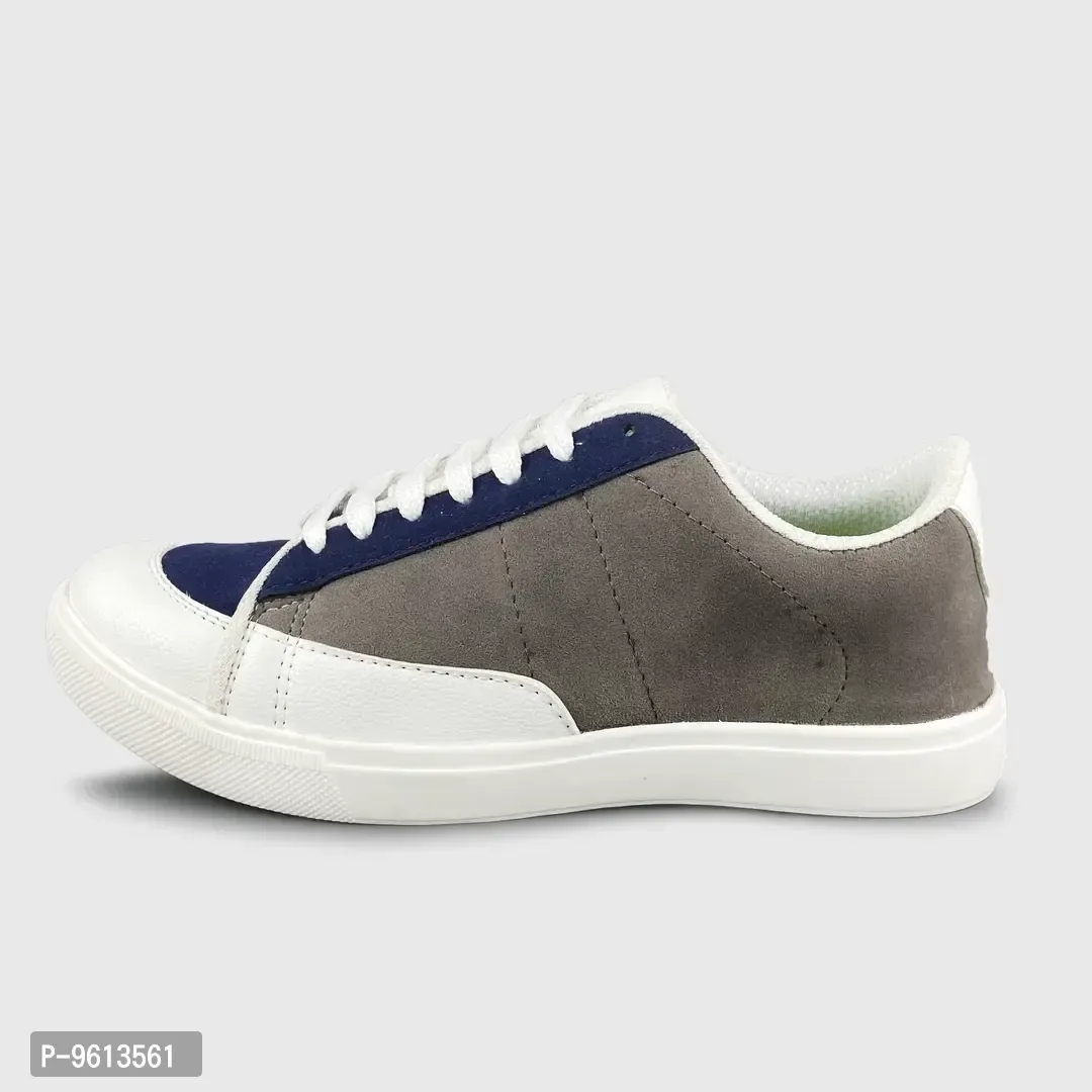 Stylish Fancy Synthetic Leather Casual Sneakers Shoes For Men - 8UK