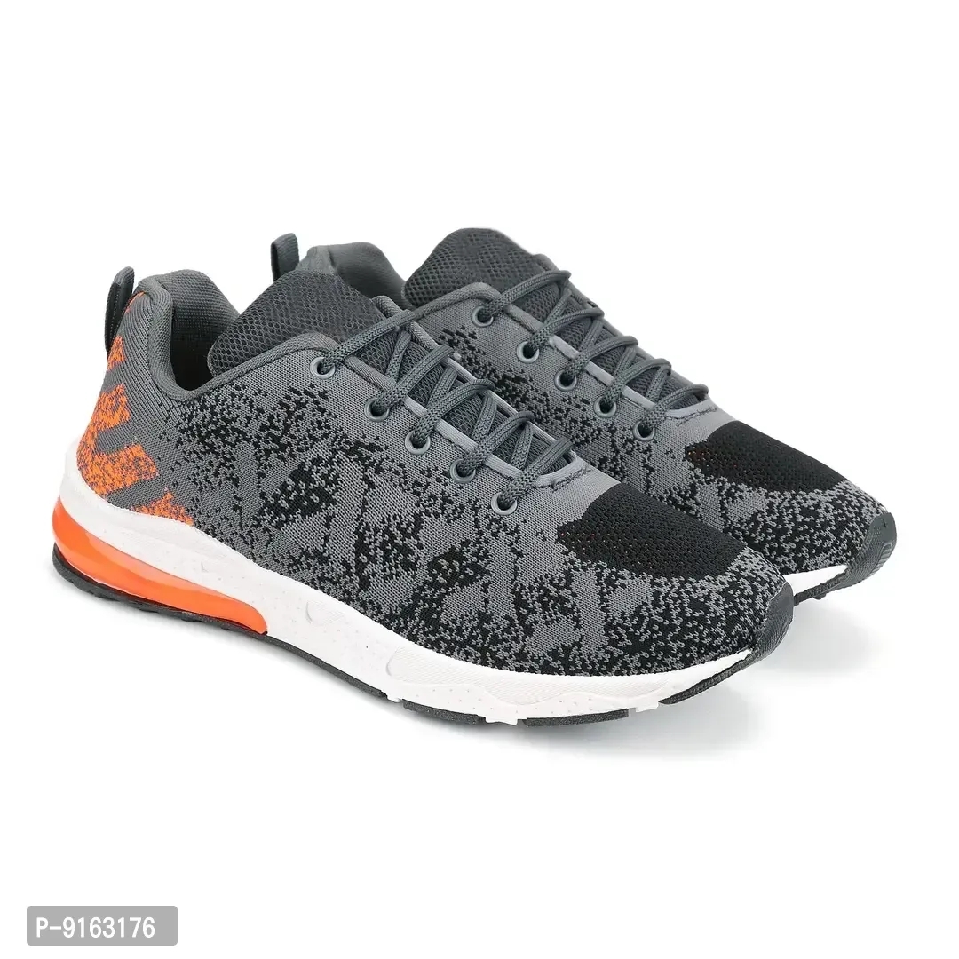 Elegant Canvas Self Design Sports Running Shoes For Men- Pack Of 2 - 8UK