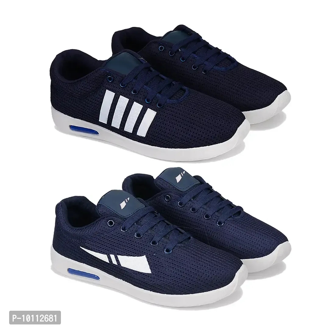 Stylish Fancy Canvas Sports Walking Shoes For Men - 10UK