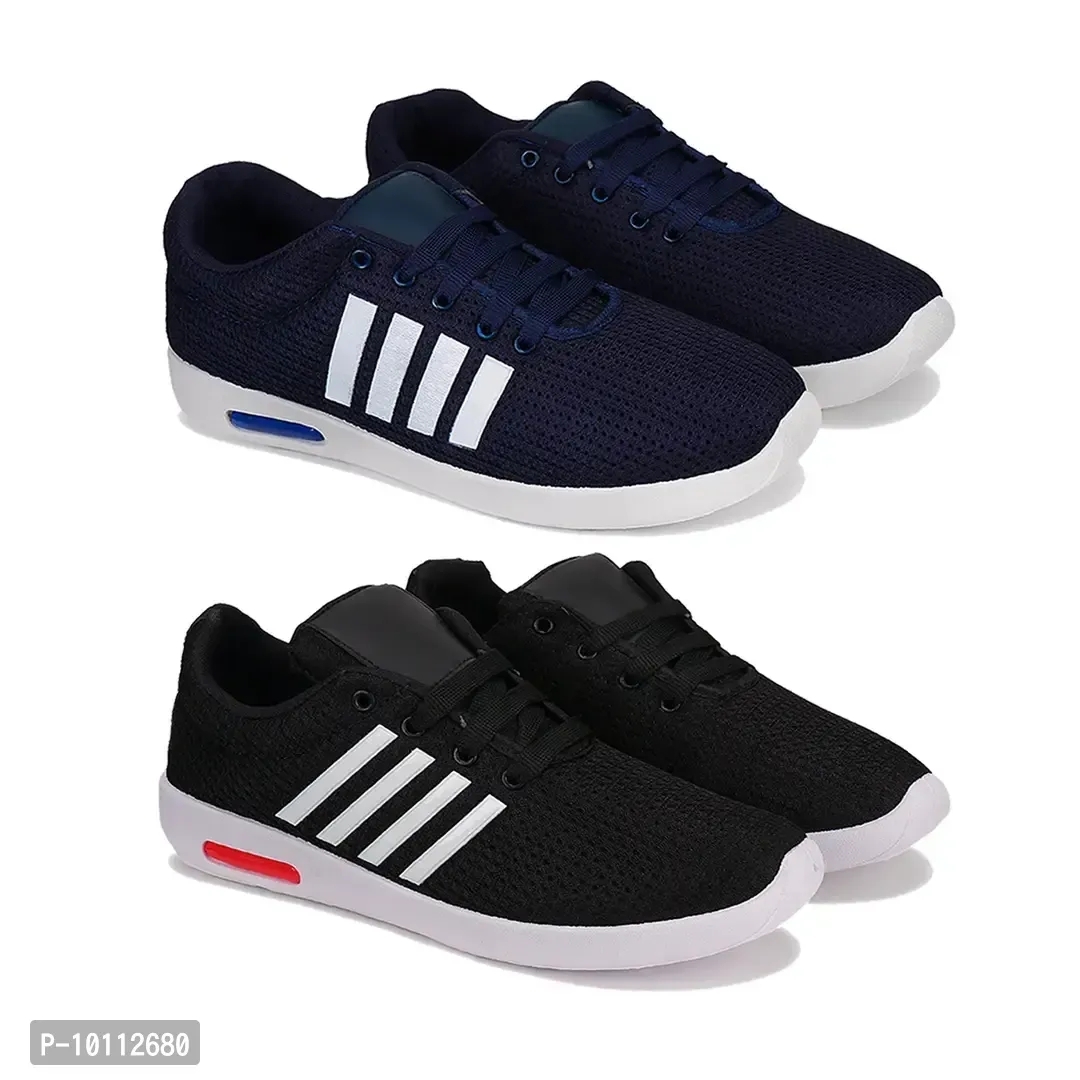 Stylish Fancy Canvas Sports Walking Shoes For Men - 10UK