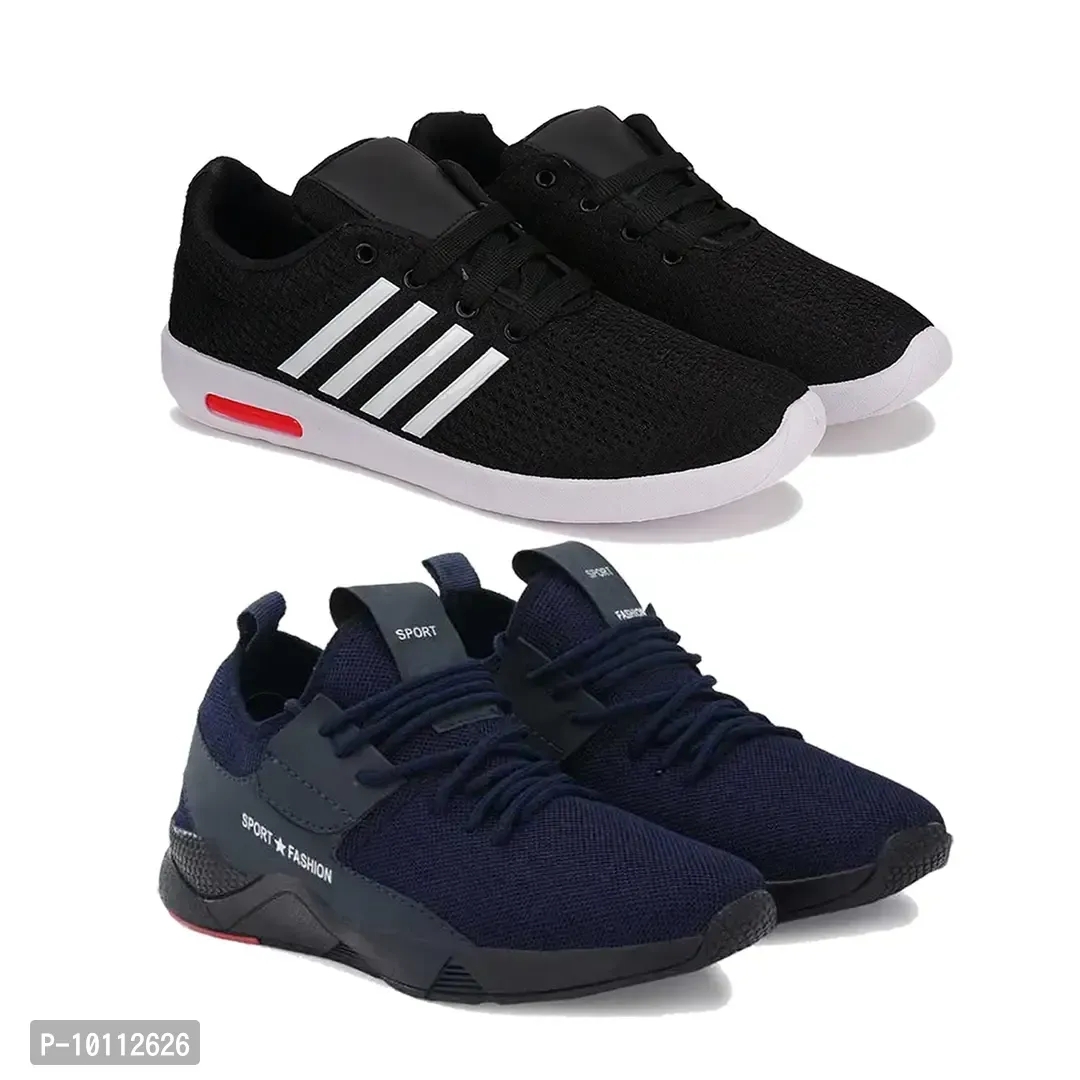 Stylish Fancy Canvas Sports Walking Shoes For Men - 6UK