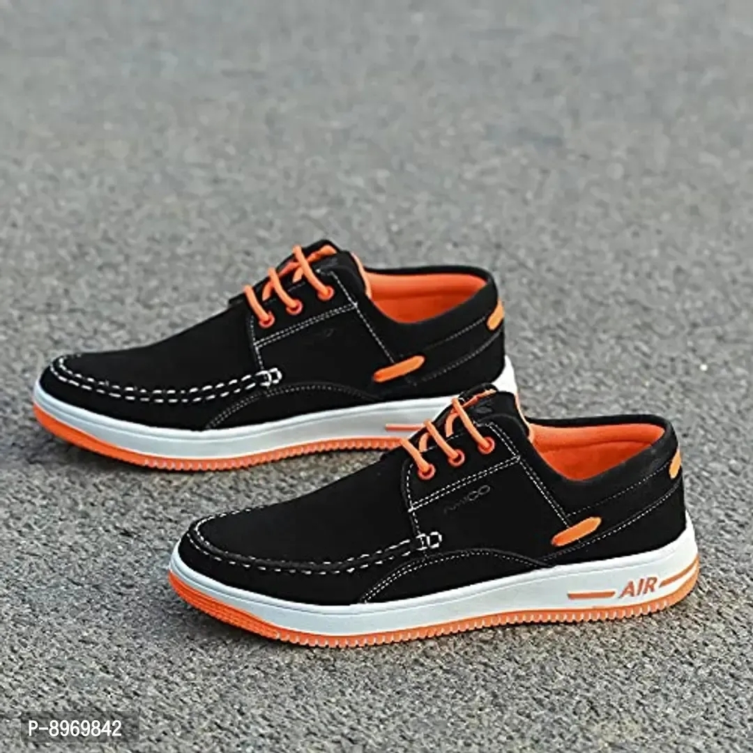Amico Men's Sneaker - 6UK, Black