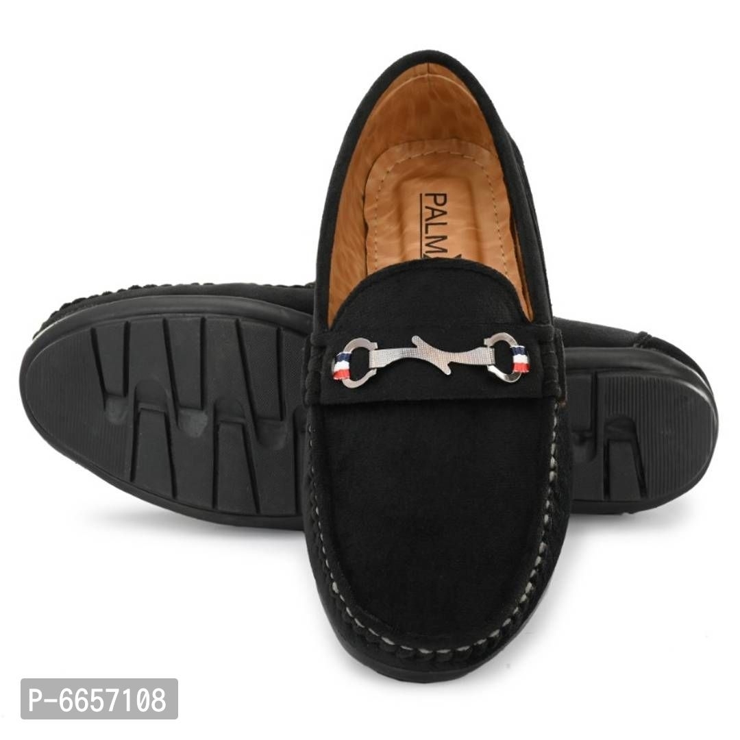 Designer Synthetic Loafer For Men - Black, 9UK