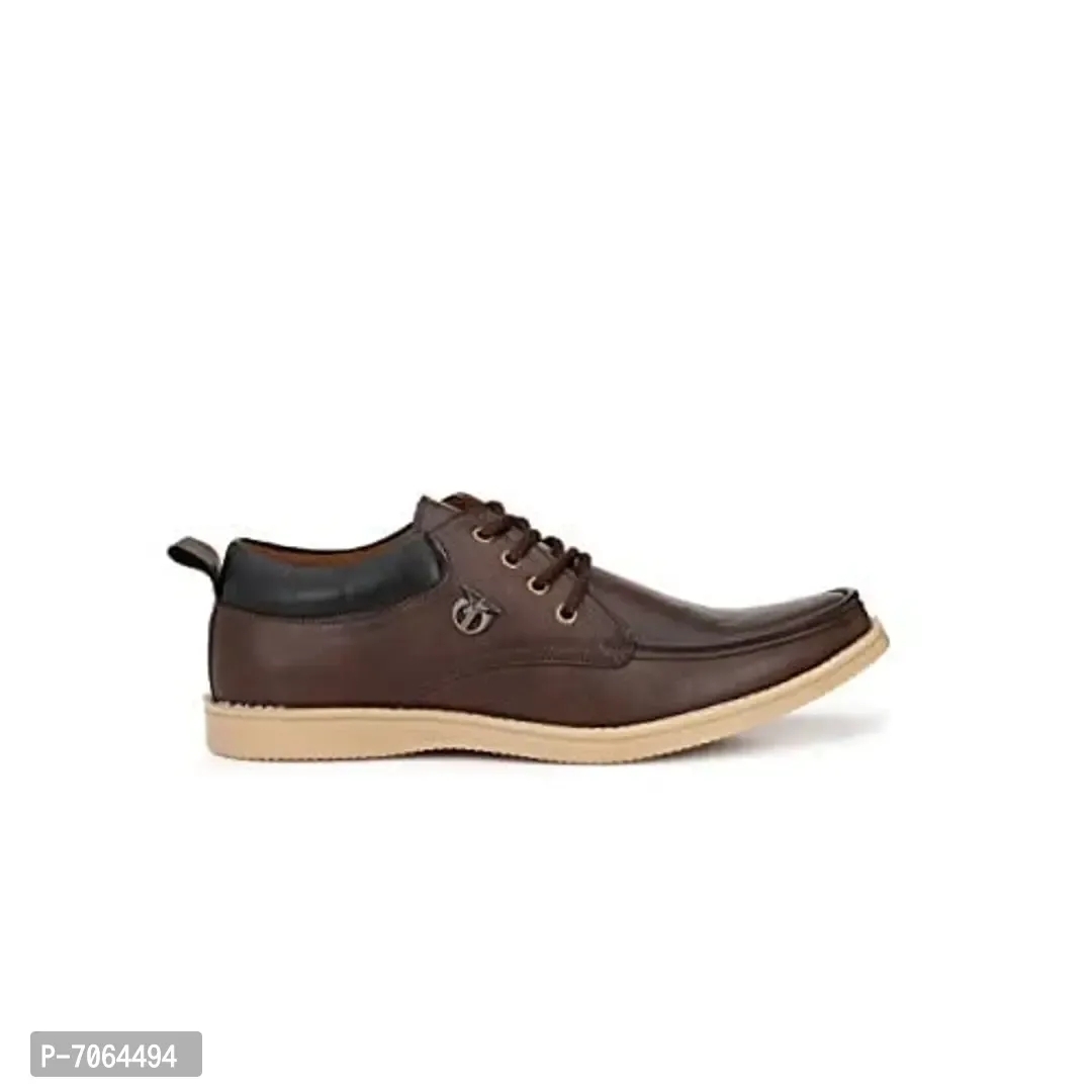 SIR CORBETT Men's Synthetic Casual Lace Up Sneakers - 8UK