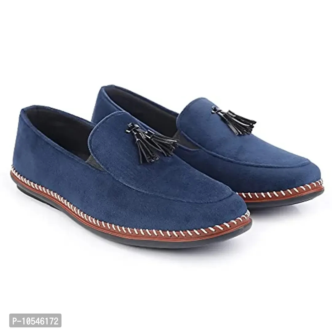 Bonexy Men's Latest Stylish Causal/Formal/Office/Loafer Shoes for Man & Boys - 8UK, Blue