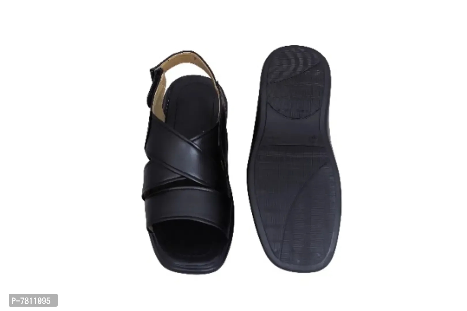 Men Black Casual Sandals - 6UK