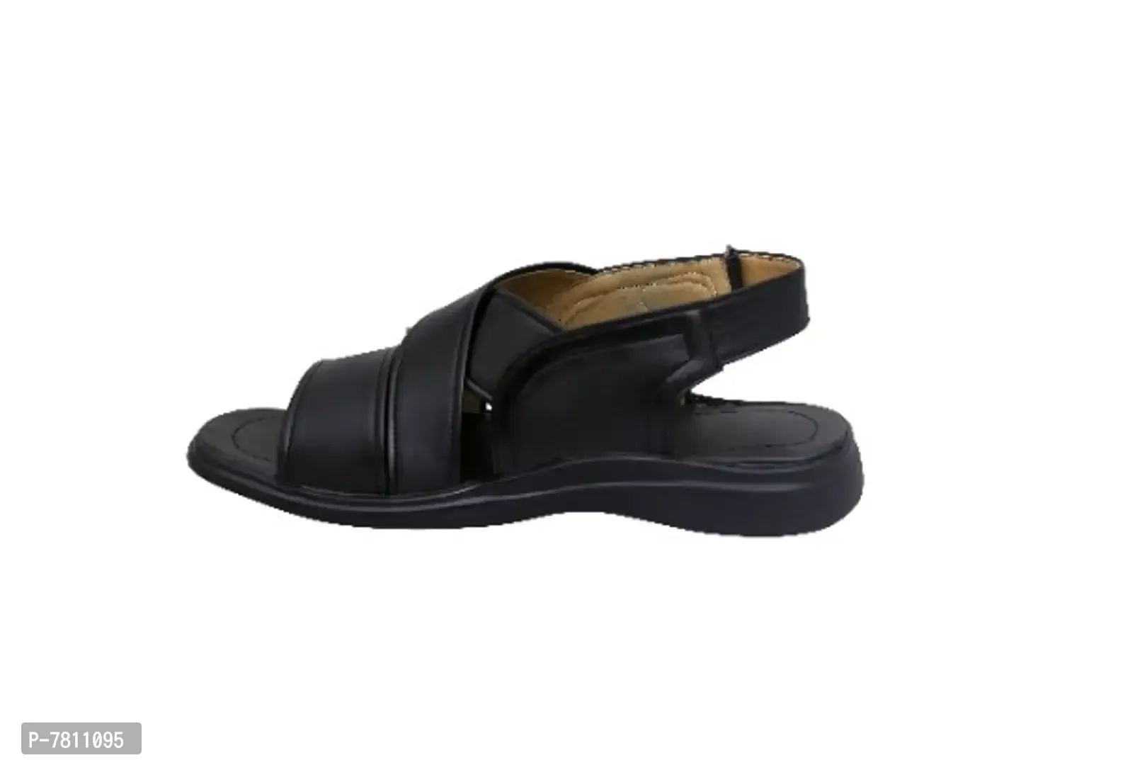 Men Black Casual Sandals - 6UK