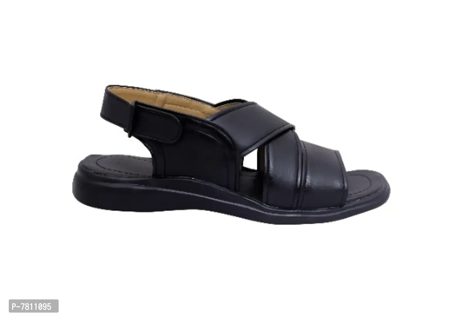 Men Black Casual Sandals - 7UK