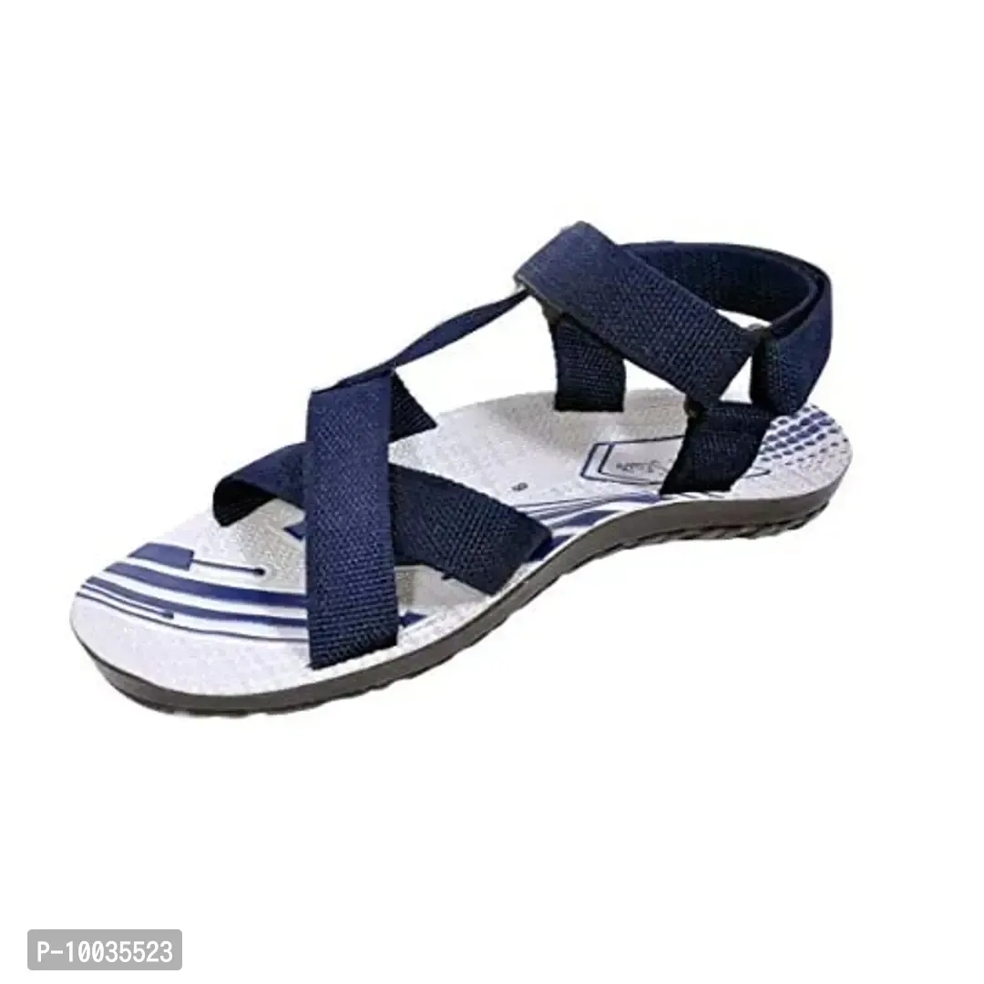 Creation Garg Men's Blue Sandals|Walkers|Floaters|Footstairs|Footwears - 6UK