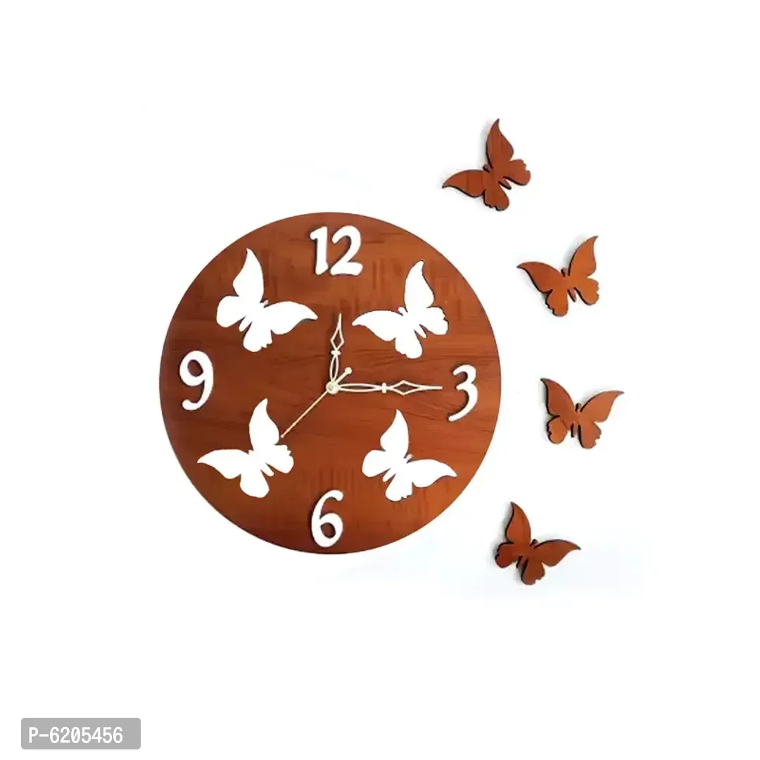 Beautiful Wooden Open Wall Clock For Home