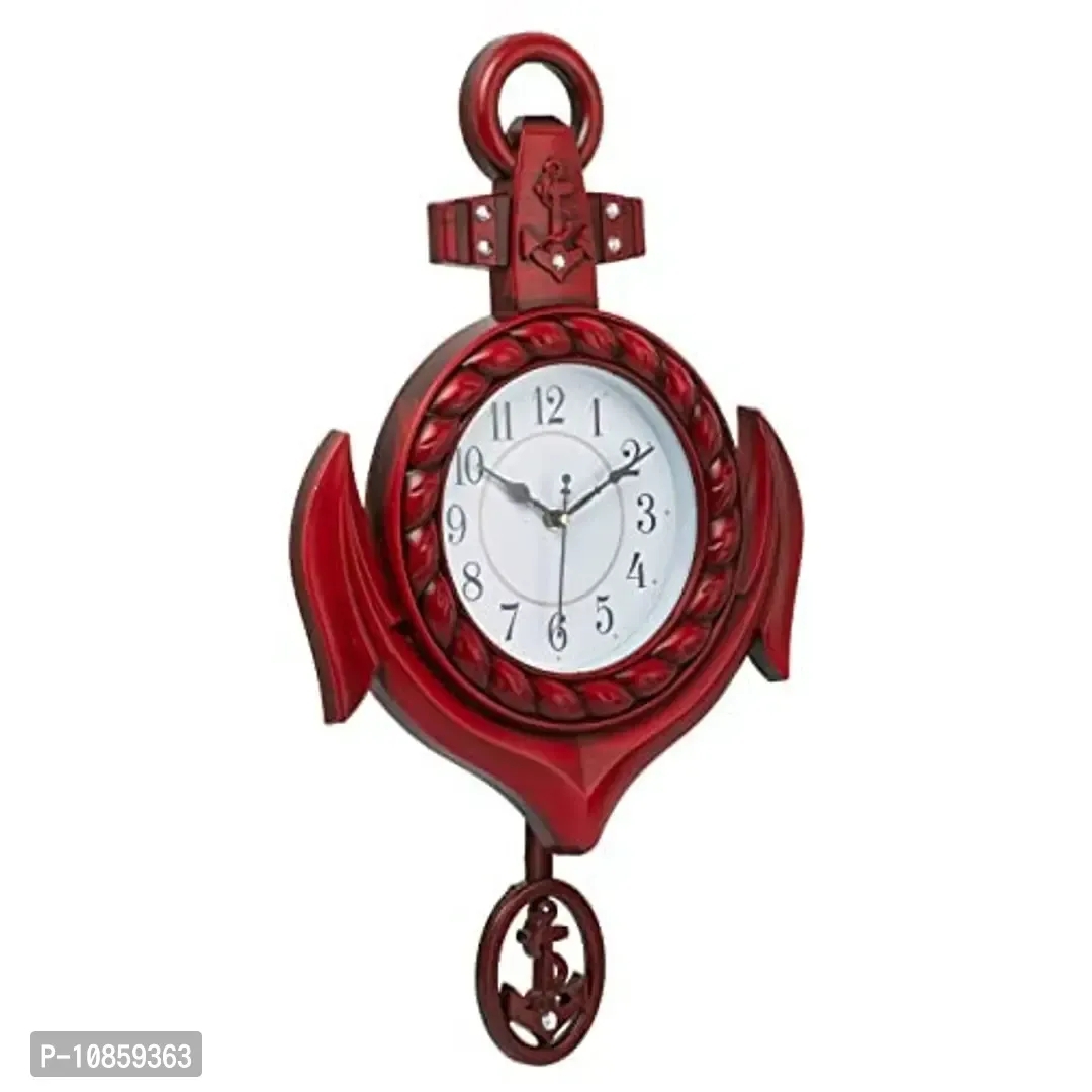 Harbour Analog Latest Stylish New Models Wall Clock with Pendulum for Home Living Room Hall Bedroom (Size Height 42 CM X Width 30.5 CM)- Home Decor Big Size Wall Clock MJ AD ZL1Size: King Color:  Red Type:  wall clocksWithin 6-8 business days However, to find out an actual date of delivery, please enter your pin code.• Made with Pure High Quality PolyPropelene. This clock will add 