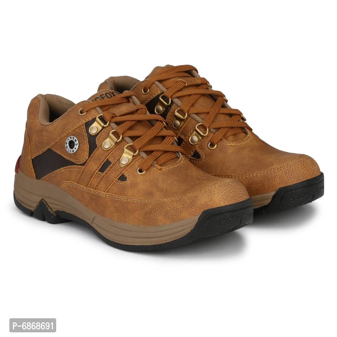 Men Outdoor Casual Trekking Riding Half Tan Boots Shoes - 6UK